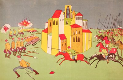 The Surrender of Lviv by the Austro-Hungarian Army to the Russian Army in September 1914, c.1914-15 by Vladimir Mayakovsky